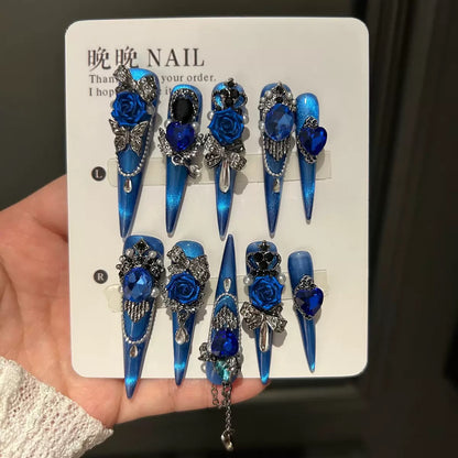 Deep Space Handmade Wearable Nails for Hot Girls