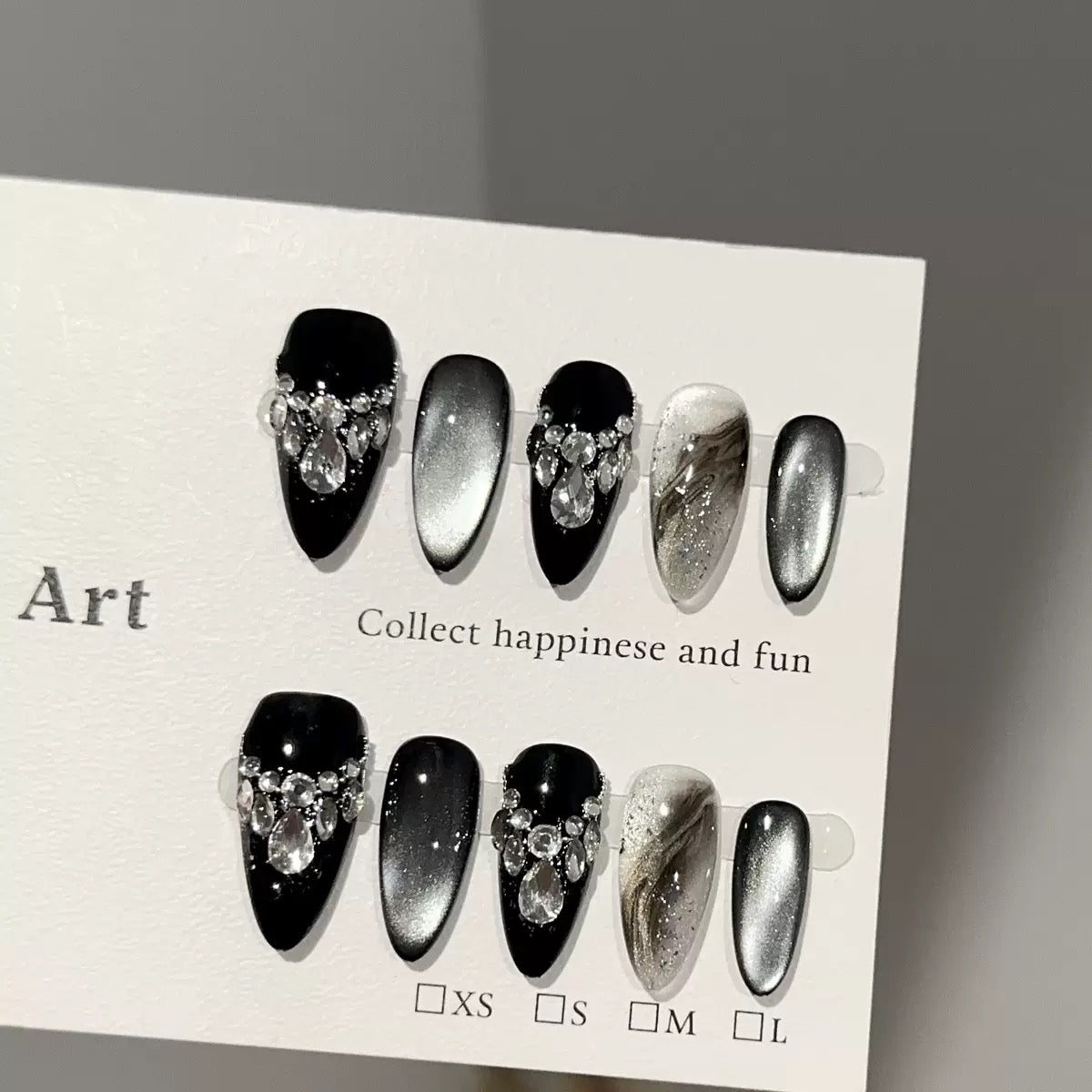 Black Press On Nails