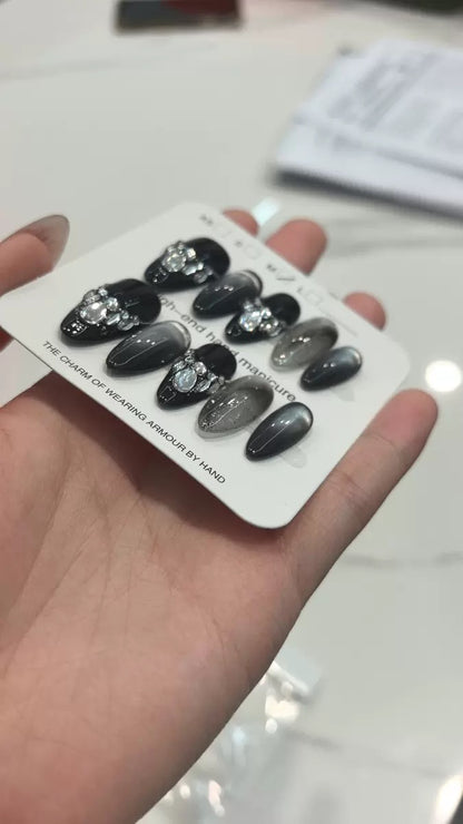Black Press On Nails