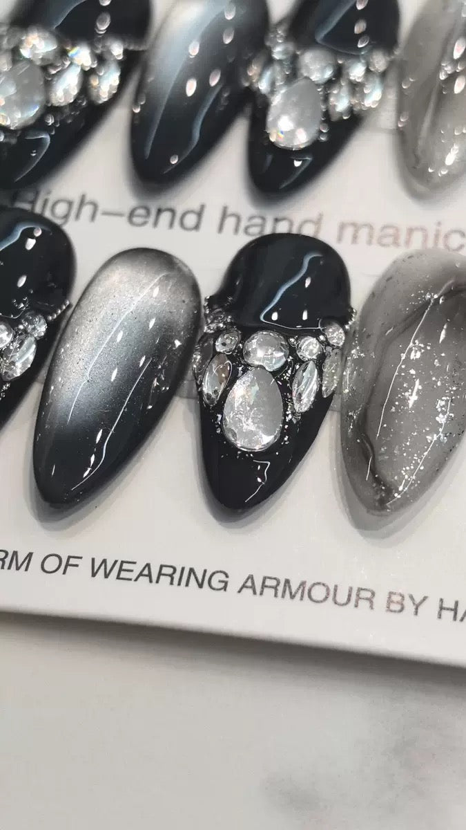Black Press On Nails