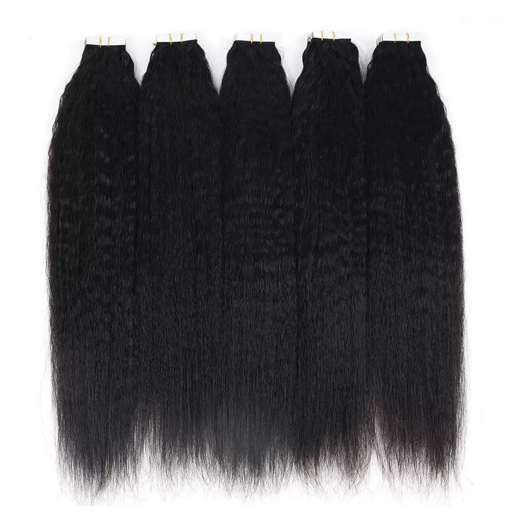 Kinky Straight Tape-In Human Hair 24 Inches