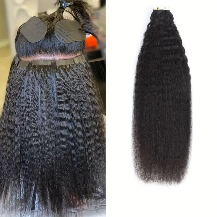 Kinky Straight Tape-In Human Hair 24 Inches